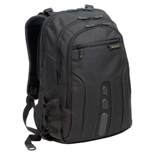 Targus EcoSmart TBB019US Carrying Case (Backpack) for 17" Notebook - Black, Green - image 1 of 9