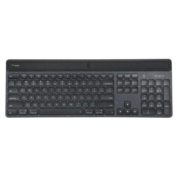 Targus Sustainable Energy Harvesting EcoSmart Keyboard, Black, AKB868US