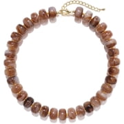 BOOTOOL Colorful Chunky Acrylic Bead Necklace for Women, Gold Tone Adjustable Choker, Trendy Statement Jewelry Gift