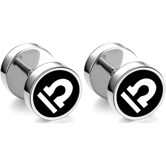 Tarien Fashion Stainless Steel Twelve Constellation Barbell Stud Earrings