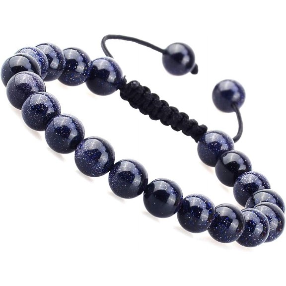 Tarien Natural Healing Power Gemstone Crystal Beads Unisex Adjustable Macrame Bracelets
