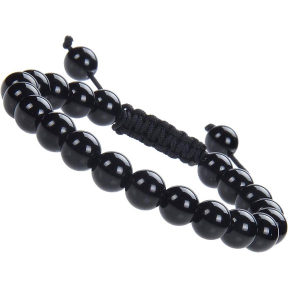 Tarien Natural Healing Power Gemstone Crystal Beads Unisex Adjustable Macrame Bracelets