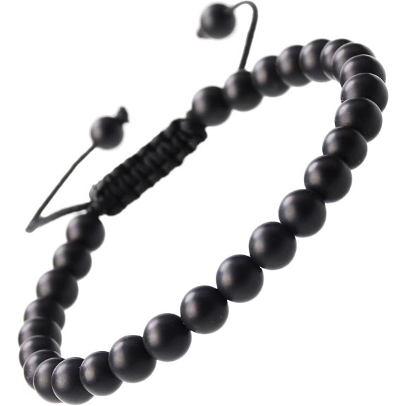 Tarien Natural Healing Power Gemstone Crystal Beads Unisex Adjustable Macrame Bracelets