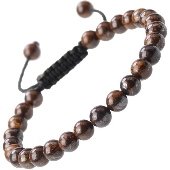 Tarien Natural Healing Power Gemstone Crystal Beads Unisex Adjustable Macrame Bracelets