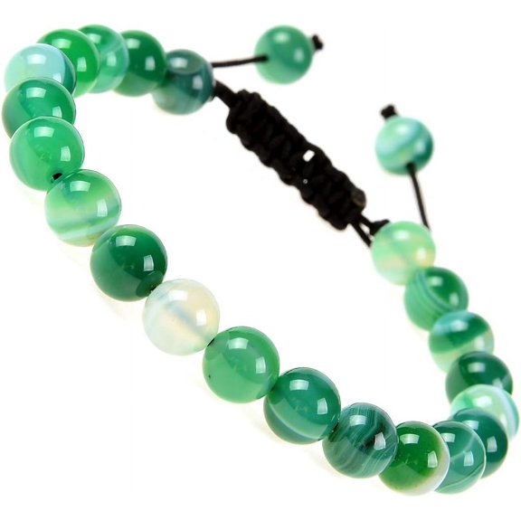 Tarien Natural Healing Power Gemstone Crystal Beads Unisex Adjustable Macrame Bracelets