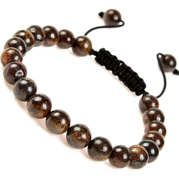 Tarien Natural Healing Power Gemstone Crystal Beads Unisex Adjustable Macrame Bracelets