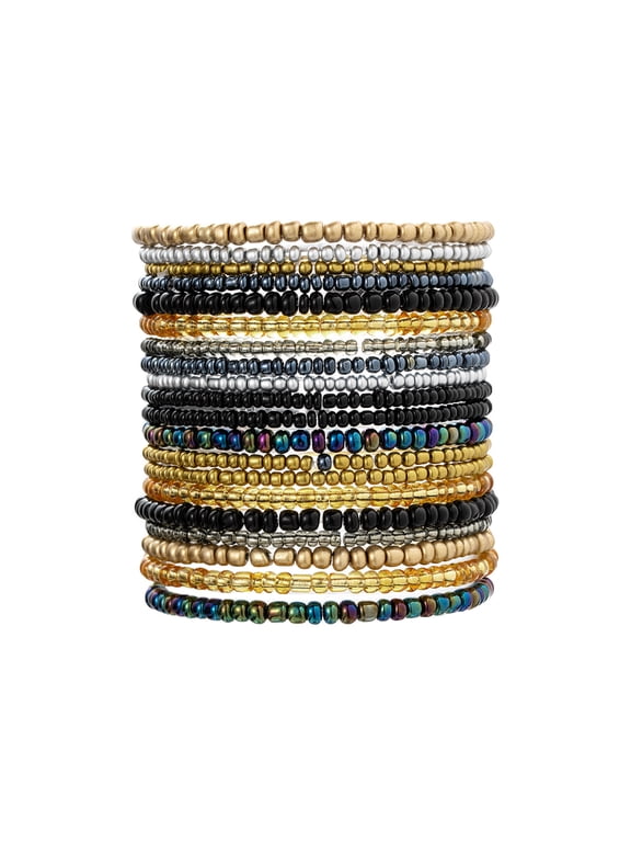 Radiant Beaded Bracelets - Stackable Stretch Bracelet for Women - Exquisite Craftsmanship for Every Fashion Moment or Event