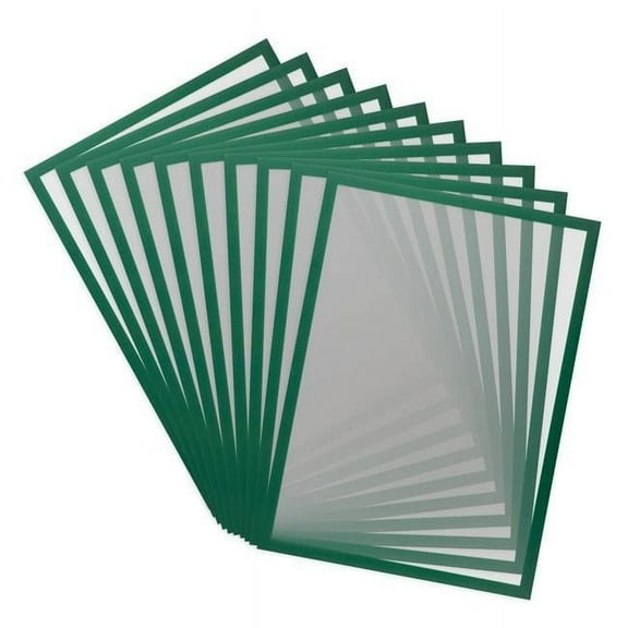Tarifold 195245 17.25 x 12.5 in. A3-Size Magnetic Pro Display Frames, Green Border - 10 Signs per Pack
