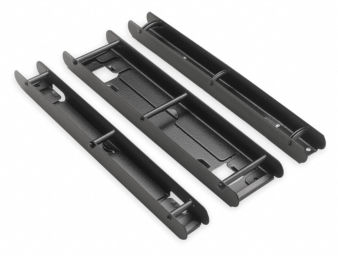 Tarifold Catalog Rack Post Section, 1 In H, Black 50403