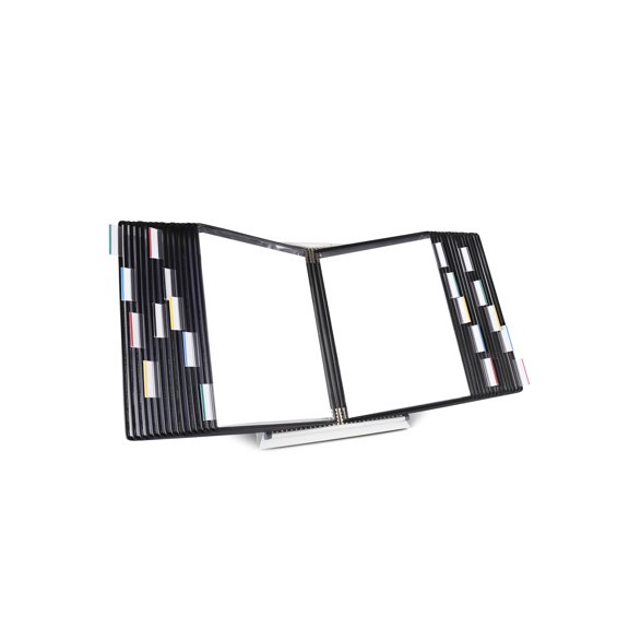 Djois Desktop Display System, Durable Steel Wire Frames, Letter-Size, 30 Pockets, Black