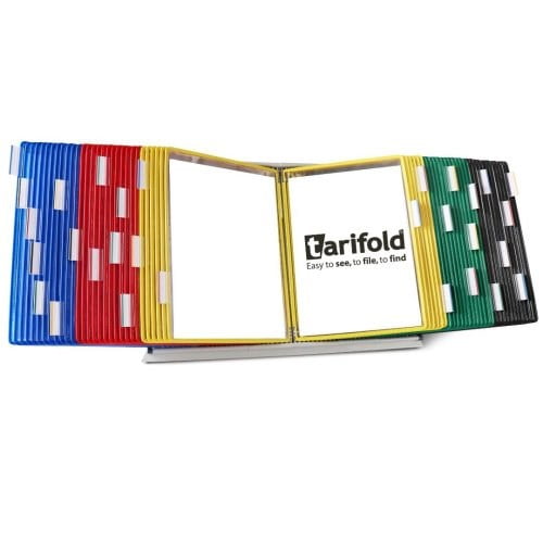 Tarifold Desk Unit Starter Set,60 Pockets,Asst D296