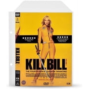 Djois by Tarifold DVD Storage Binder Sleeves, 2-Ring Holes & Closing Flap, 100 Pack
