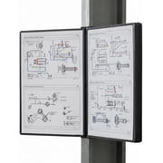 Tarifold Wall Document Display System, Easy-Load Corner Closure Design, 10 Polypropylene Pockets, Letter-Size, Black