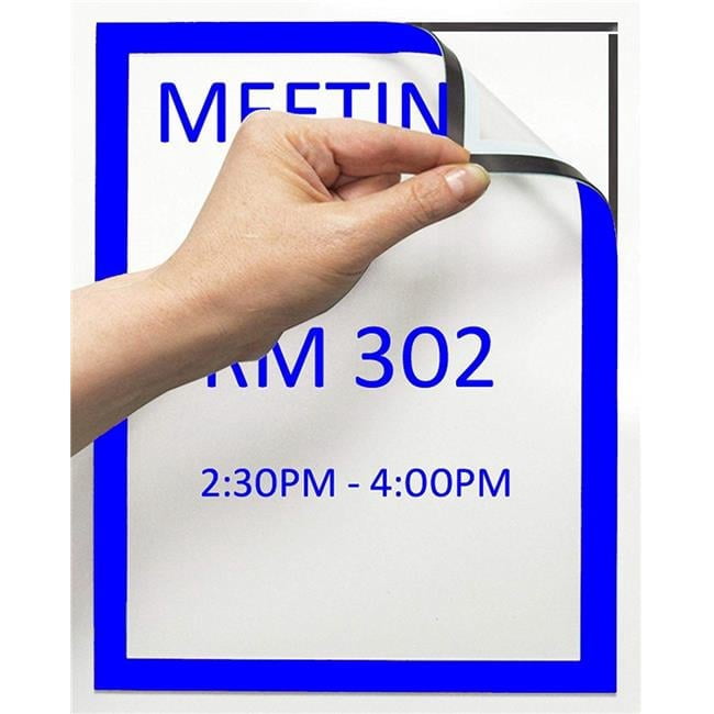 Reposition Display Tarifold Magneto Repositionable Adhesive Display Frames, Blue - Letter ...