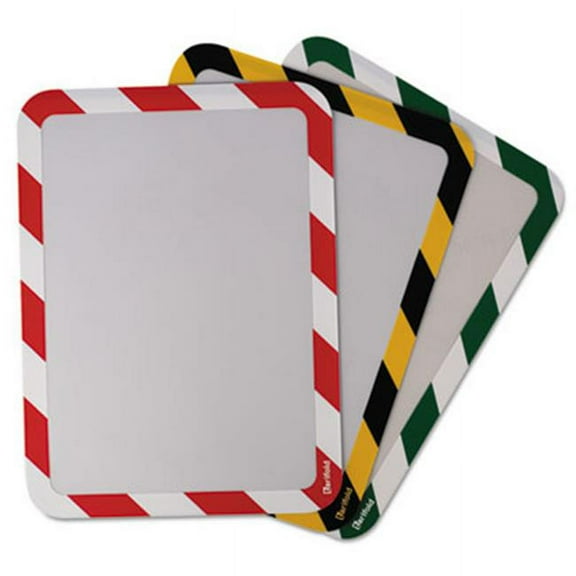 Tarifold P194993 High Visibility Safety Frame Display Pocket-Magnet Back, 10.25 x 14.5, Red & White
