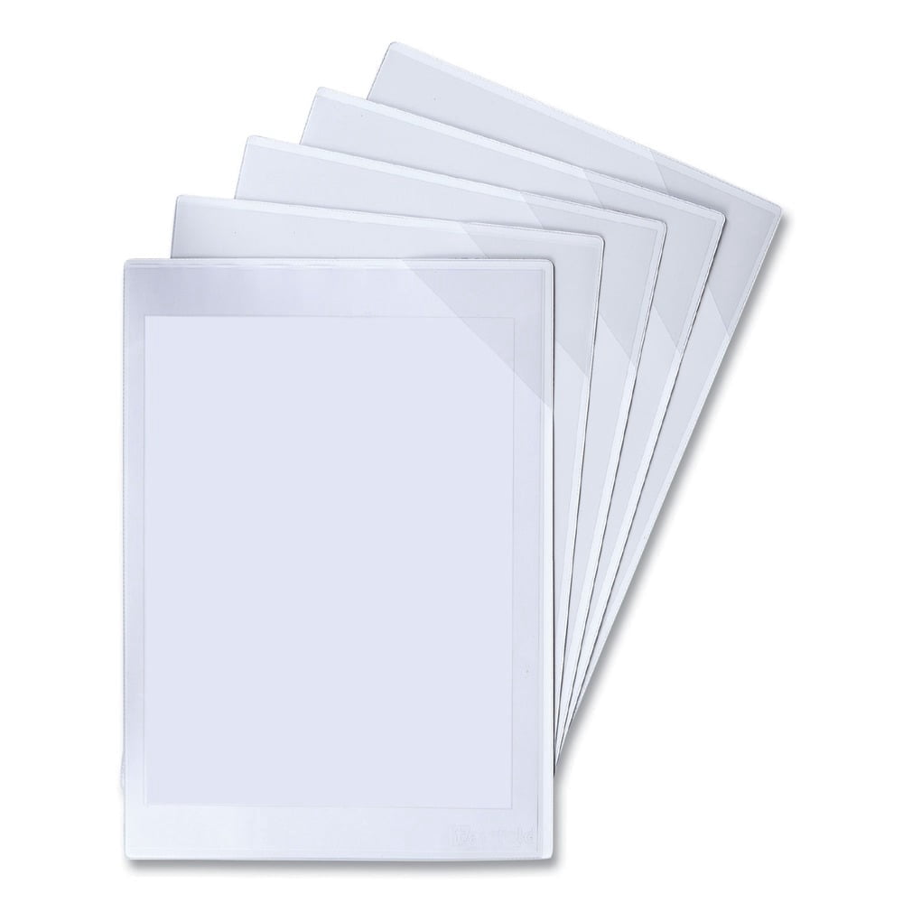 Djois® Easy Load Magnetic Letter-Size Pocket with Corner Closure, Transparent - 5 Pockets (P194694)