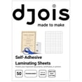 thumbnail image 1 of Djois Self-Adhesive Laminating Sheets for Stickers, Photos, Certificates, 9 x 12 inches, 50 Count, 1 of 6
