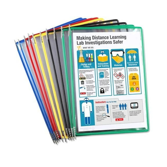Tarifold PA090 Sterifilm protective Pivoting Pockets with 10 Sterifold Pockets, Assorted Color