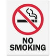 thumbnail image 1 of Tarifold Safety Sign Inserts - 6 / Pack - No Smoking Print/Message - Rectangular Shape - Red, Black Print/Message Color - Tear Resistant, Durable, Water Proof, Sturdy, Long Lasting - Paper - White, 1 of 2
