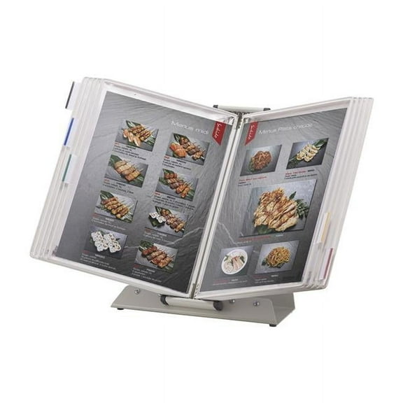 Tarifold  protective Desk Unit with 10 White - Framed Pockets