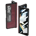 thumbnail image 1 of Tarise All-inclusive Cover Case for Samsung Galaxy Z Fold 4 5G 2022, Wireless Charging Camera Lens Protector Screen Protector Magnetic Hinge Protection Drop-Proof Shockproof Kickstand Case, Winered, 1 of 8