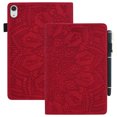thumbnail image 1 of Tarise for Apple iPad 10th Generation Case with Pencil Holder, 2022 iPad 10.9 Inch Case, Embossed PU Leather Shockproof Folio Stand Shell Slim Cover Case for iPad A2757 A2777, Red, 1 of 8