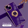 thumbnail image 1 of Tarise for Apple iPhone 14 Plus Case with Ring Holder, iPhone 14+ Cover, Kickstand Magnetic Plating Frame TPU Shockproof Anti-Scratch Slim Girls Women Men Case Cover for iPhone 14 Plus 2022, Darkpurpl, 1 of 11
