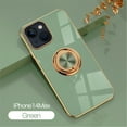 thumbnail image 1 of Tarise for Apple iPhone 14 Plus Case with Ring Holder, iPhone 14+ Cover, Kickstand Magnetic Plating Frame TPU Shockproof Anti-Scratch Slim Girls Women Men Case Cover for iPhone 14 Plus 2022,Fruitgreen, 1 of 11