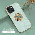 thumbnail image 1 of Tarise for Apple iPhone 14 Plus Case with Ring Holder, iPhone 14+ Cover, Kickstand Magnetic Plating Frame TPU Shockproof Anti-Scratch Slim Girls Women Men Case Cover for iPhone 14 Plus 2022, Mint, 1 of 11