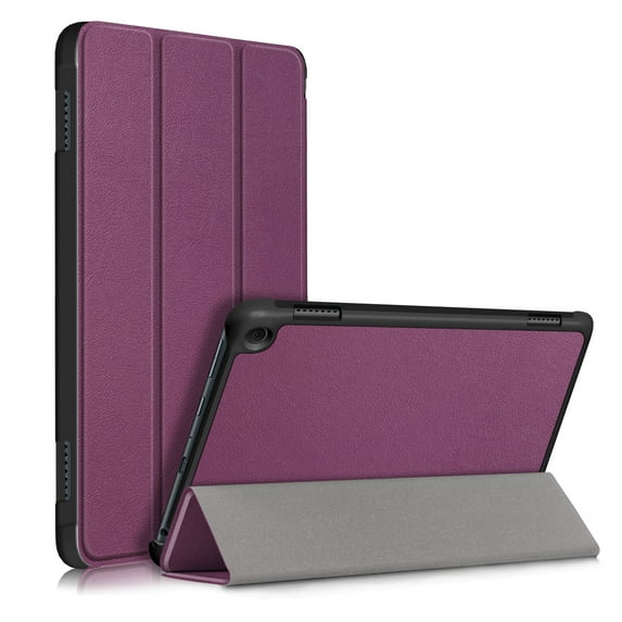 Tarise Case for Kindle Fire HD 8 & Fire HD 8 Plus Tablet (12th/10th Generation 2022/2020 Release), Microfiber Inner Hard Back Shell Auto Wake/Sleep Trifold Stand Smart Cover for Fire 8", Purple