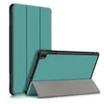thumbnail image 1 of Tarise Case for Kindle Fire HD 8 & Fire HD 8 Plus Tablet (12th/10th Generation 2022/2020 Release), Microfiber Inner Hard Back Shell Auto Wake/Sleep Trifold Stand Smart Cover for Fire 8", Darkgreen, 1 of 7