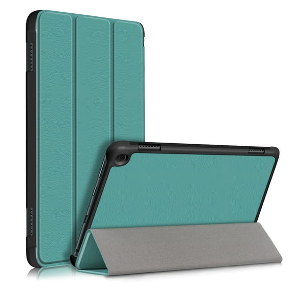 Tarise Case for Kindle Fire HD 8 & Fire HD 8 Plus Tablet (12th/10th Generation 2022/2020 Release), Microfiber Inner Hard Back Shell Auto Wake/Sleep Trifold Stand Smart Cover for Fire 8", Darkgreen
