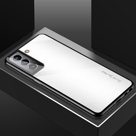 Tarise Case for Samsung Galaxy A13 5G, Tempered Glass Back Shell Soft TPU Bumper Edge Cover Fashion Luxury Shockproof Slim Hybrid Hard Back Phone Case Cover for Samsung A13 5G 6.5" 2021, White