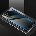 thumbnail image 1 of Tarise Case for Samsung Galaxy S21 Ultra, Tempered Glass Back Shell Soft TPU Bumper Edge Cover Fashion Luxury Slim Hybrid Hard Back Phone Case Cover for Samsung Galaxy S21 Ultra 5G 6.8" 2021, Blue, 1 of 11