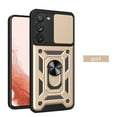 thumbnail image 1 of Tarise Case for Samsung Galaxy S23 5G, Galaxy S23 5G Phone Case with Slide Camera Cover, Kickstand Heavy Duty Rugged Shockproof Military Grade Protective Case Cover for Samssung S23 5G 6.6", Gold, 1 of 9