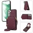 thumbnail image 1 of Tarise Crossbody Wallet Cover Case for Samsung Galaxy S21 FE with Card Holder, Removable Neck Strap/Shoulder Strap Kickstand Slim Hidden Mirror Back Phone Cover for Samsung S21 FE 5G 6.4", Wine Red, 1 of 11