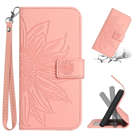 Tarise Flip Wallet Cover Case, Pink