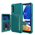 thumbnail image 1 of Tarise Galaxy A54 5G Wallet Case, RFID Blocking Card Holder Slot Kickstand Magnetic Button Closure Women Men Heavy Duty Shockproof Rugged Back Case Cover for Samsung Galaxy A54 5G 2023, Green, 1 of 7