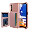 thumbnail image 1 of Tarise Galaxy A54 5G Wallet Case, RFID Blocking Card Holder Slot Kickstand Magnetic Button Closure Women Men Heavy Duty Shockproof Rugged Back Case Cover for Samsung Galaxy A54 5G 2023, Rosegold, 1 of 7
