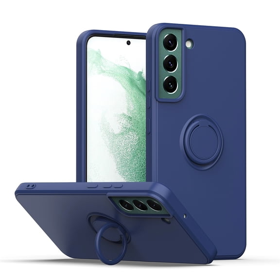 Tarise for Galaxy S21 FE 5G Phone Case, Samsung S21 FE Case with 360 Degree Magnetic Ring Kickstand, Soft TPU Rubber Cushion Shockproof Protective Cover Case for Samsung Galaxy S21 FE 5G, Royalblue