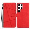 thumbnail image 1 of Tarise Galaxy S21 Ultra Flip Wallet Phone Case, PU Leather Kickstand Wrist Strap Card Holders Shockproof TPU Inner Shell Magnetic Solid Color Case Cover for Samsung Galaxy S21 Ultra 5G 6.8", Red, 1 of 9
