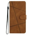 thumbnail image 1 of Tarise Galaxy S23 5G Flip Wallet Phone Case, PU Leather Kickstand Wrist Strap Card Holders Shockproof TPU Inner Shell Slim Magnetic Solid Color Case Cover for Samsung Galaxy S23 5G 6.1" 2023, Brown, 1 of 10