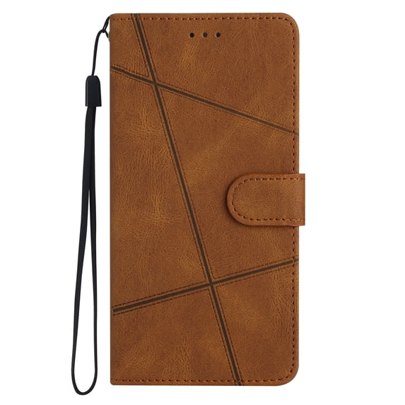 Tarise Galaxy S23 Plus Flip Wallet Phone Case, PU Leather Kickstand Wrist Strap Card Holders Shockproof TPU Inner Shell Slim Magnetic Solid Color Case Cover for Samsung Galaxy S23 Plus 5G 6.6", Brown