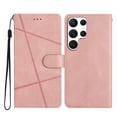 thumbnail image 1 of Tarise Galaxy S23 Ultra Flip Wallet Phone Case, PU Leather Kickstand Wrist Strap Card Holders Shockproof TPU Inner Shell Magnetic Solid Color Case Cover for Samsung Galaxy S23 Ultra 5G 6.8", Rosegold, 1 of 8