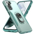 thumbnail image 1 of Tarise Hybrid Rugged Case for Samsung Galaxy S21 Ultra 5G 6.8" Phone, Military Grade Heavy Duty Shockproof Rotatable Magnetic Ring Holder Kickstand Armor Dual Layer Cover for S21 Ultra, Green, 1 of 8