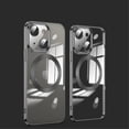 thumbnail image 1 of Tarise Magnetic Cover for Apple iPhone 13 6.1", iPhone 13 Clear Case with Magsafe, Shockproof Slim Non-Yellowing Clear Plating Phone Cover Case with Camera Lens Protector for iPhone 13 2021, Black, 1 of 9