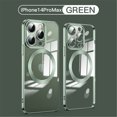 thumbnail image 1 of Tarise Magnetic Cover for Apple iPhone 14 Pro Max 6.7", iPhone 14 Pro Max Clear Case with Magsafe, Shockproof Non-Yellowing Clear Plating Slim Phone Cover Case with Camera Lens Protector, Green, 1 of 9