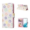thumbnail image 1 of Tarise Phone Case for Galaxy S23 5G, for Samsung S23 5G Wallet Case, PU Leather [RFID Blocking][Wrist Strap][Kickstand] Magnetic Closure Shockproof Cover for Samsung Galaxy S23 5G, Colorful Flower, 1 of 9