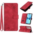 thumbnail image 1 of Tarise Phone Case for Samsung Galaxy S23 5G Case, Premium PU Leather Card Holder Wrist Strap Magnetic Closure Flip Stand Function TPU Interior Book Cover for Samsung S23 5G Wallet Case, Red, 1 of 7