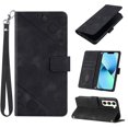 thumbnail image 1 of Tarise Phone Case for Samsung Galaxy S23+ 5G, Premium PU Leather Card Holder Wrist Strap Magnetic Closure Flip Stand Function TPU Interior Book Cover for Samsung S23 Plus 5G Wallet Case, Black, 1 of 7